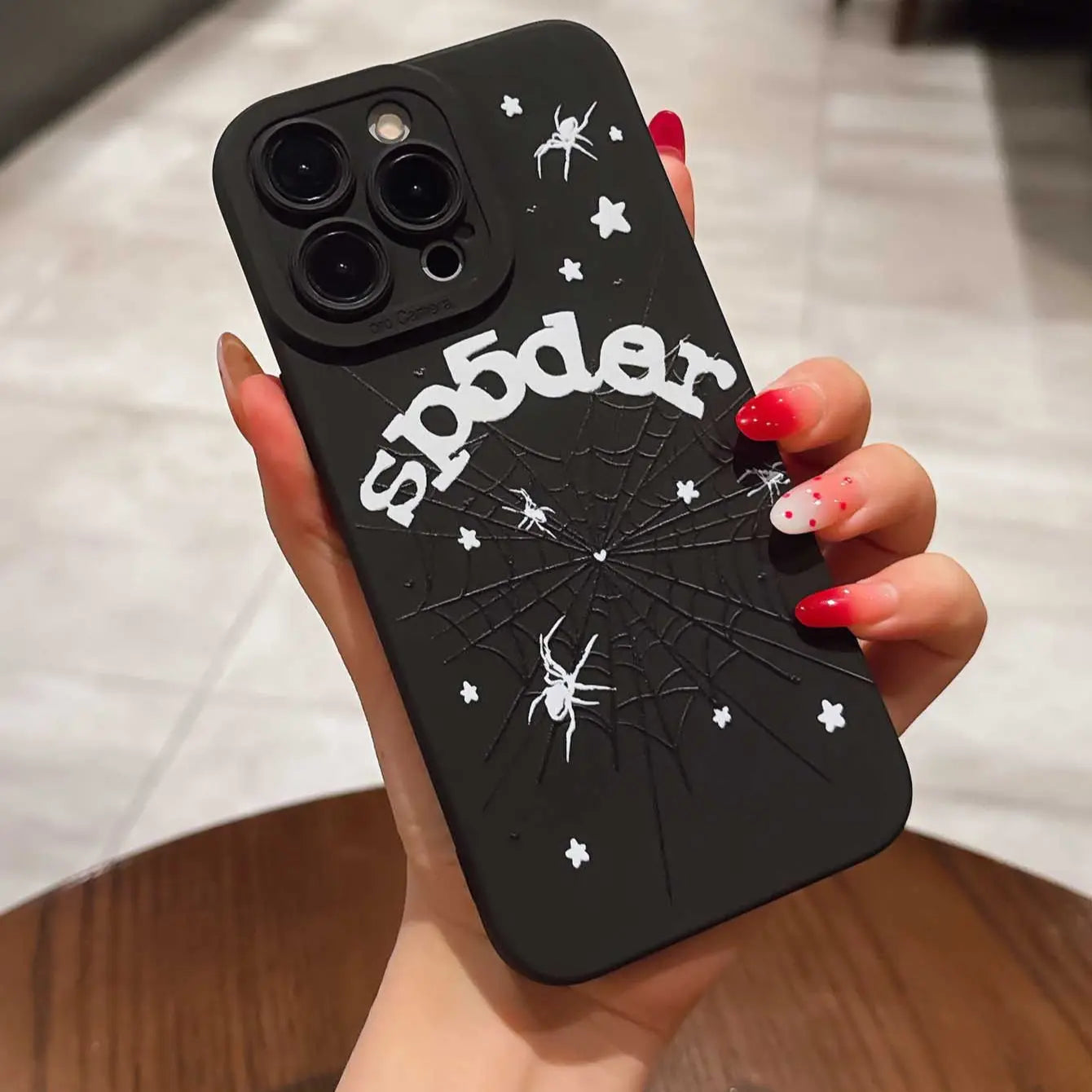Dark Spider Web Design TPU Smartphone Casing Anti-Drop Shockproof Protective Phone Case Set, Soft Full Coverage Case for Iphone 11/12/13/14/15/16 Pro Max/Plus/X/Xs/Xr/Mini, Creative Gift for Couples & Friends, Accessories