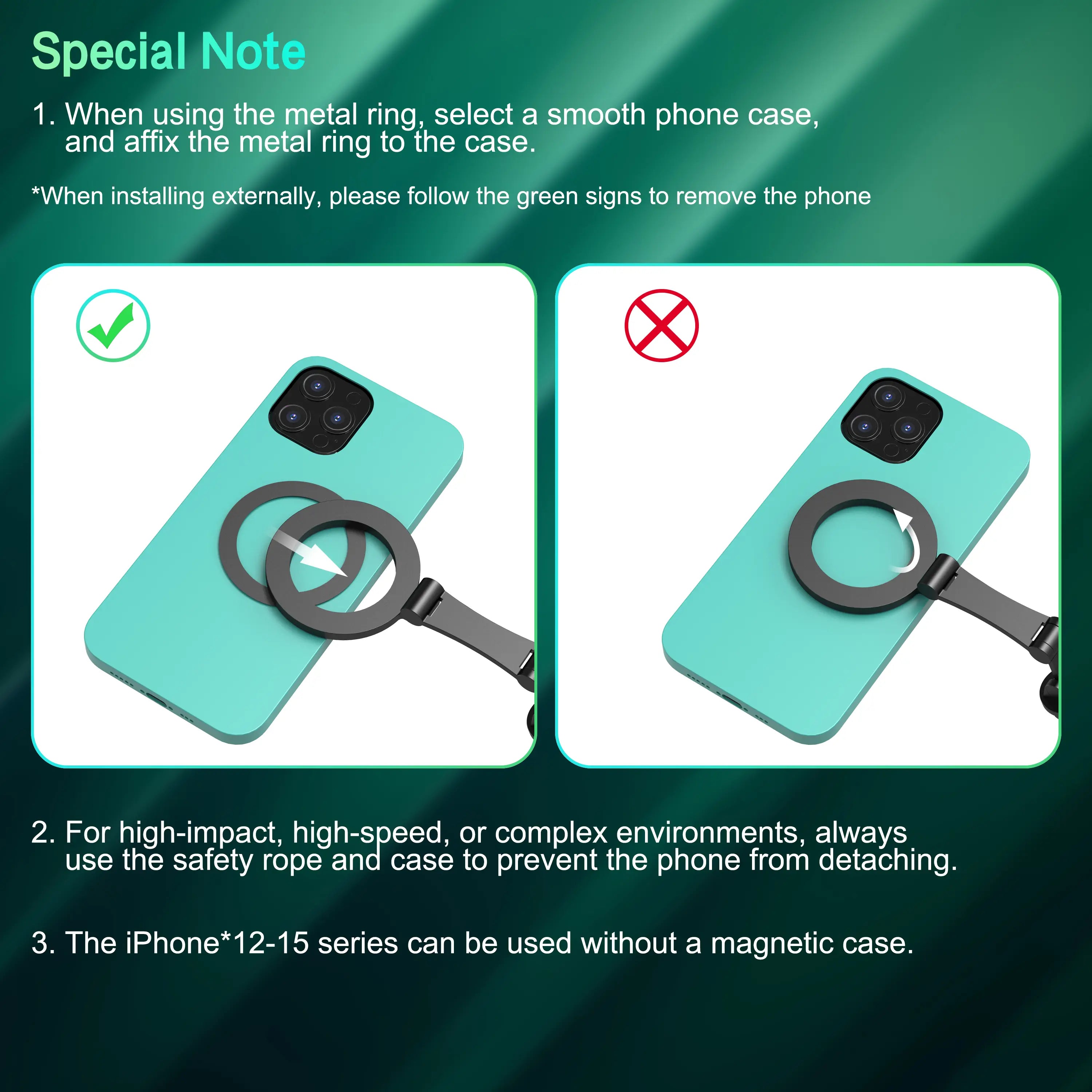 Magnetic Mobile Phone Neck Mount - Silicone-Steel Metal Hands-Free Holder with Plug, Landscape-Ready Pov/Vlog Chest Strap for Iphone 17/16/15/14, Cellphone Accessories for Android Smartphones