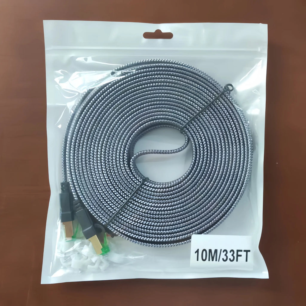 Cat 8 Ethernet Cable, High-Speed Braided 40Gbps 2000 Mhz Network Cord, Heavy Duty LAN Cable for Gaming PC, PS5, Xbox, Modem and Router #GLOBAL PICKS