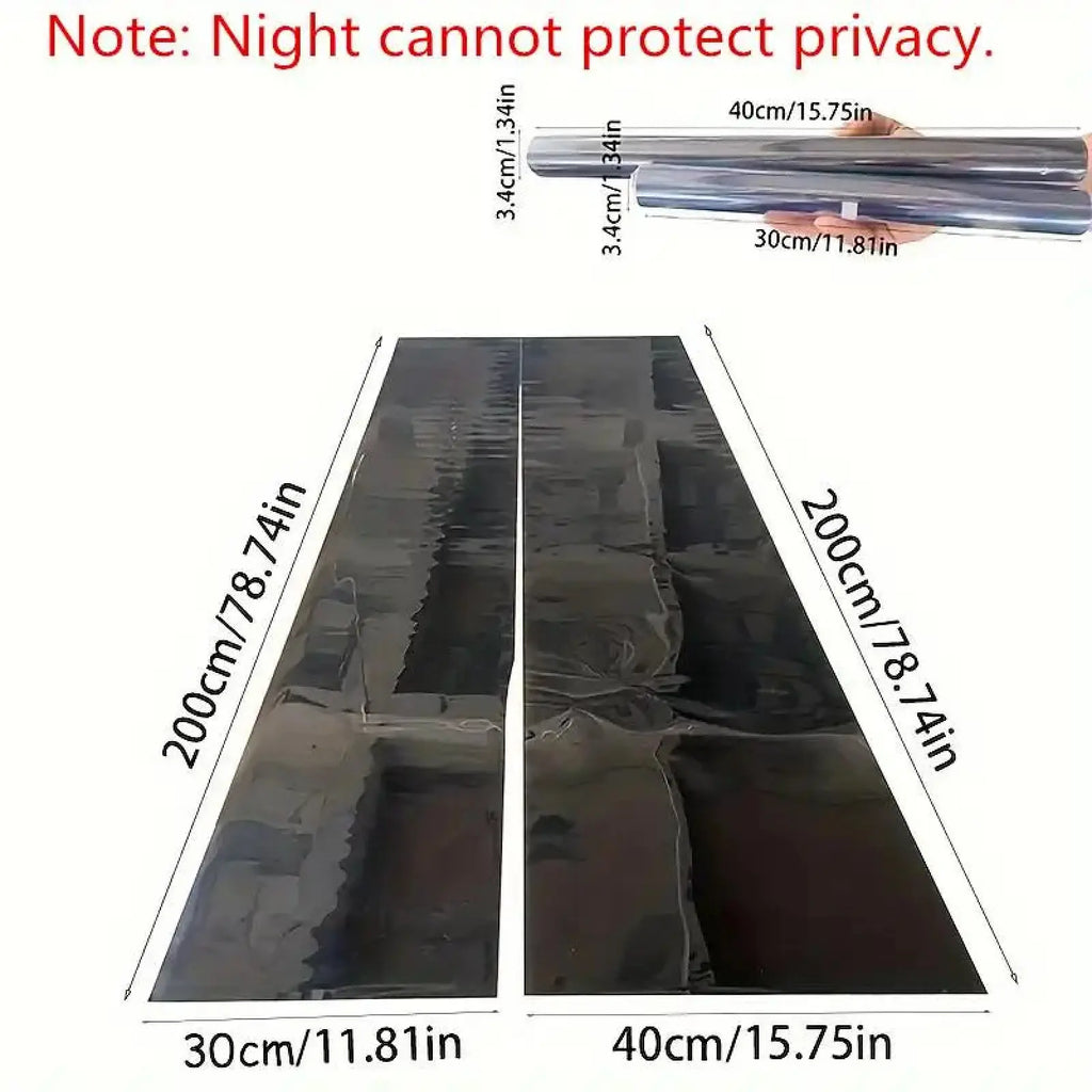 Anti-Peeping & Sunshade Window Film,Window Glass Film,Balcony & Office One-Way Perspective Sticker Film, Privacy Window Film
