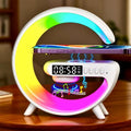 Wireless Charging Holder with Ambient Lighting and Alarm Clock Creative Office Multifunctional Magnetic Speaker for Bedroom Dormitory Holiday Valentine'S Day Gift