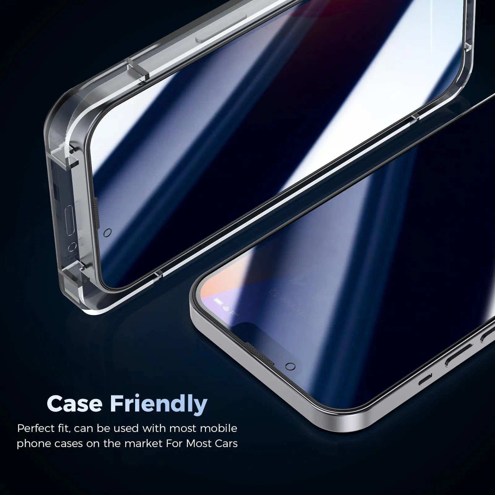 VANOTOM Privacy Screen Protector Tempered Glass, 2 Counts/Set,Perfect Fit for Iphone 17/16/15/14/13/12 Series -Convenient Phone Accessories,Father'S Day Gifts