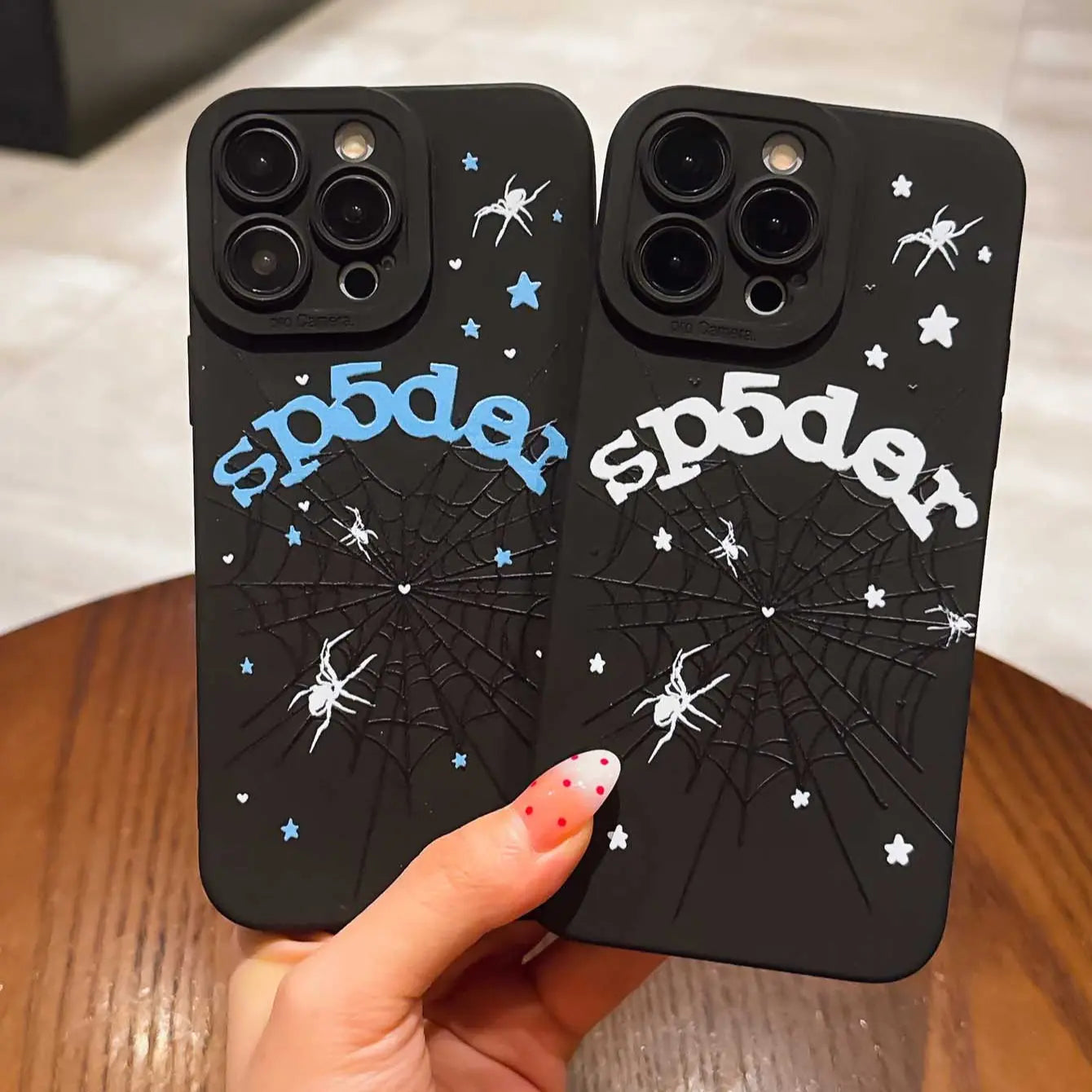 Dark Spider Web Design TPU Smartphone Casing Anti-Drop Shockproof Protective Phone Case Set, Soft Full Coverage Case for Iphone 11/12/13/14/15/16 Pro Max/Plus/X/Xs/Xr/Mini, Creative Gift for Couples & Friends, Accessories