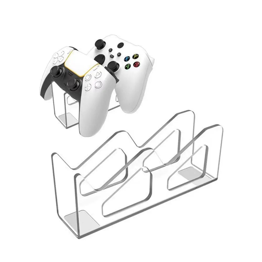 3-Layer Compact Game Controller Stand & Headphone Stand, Organize Storage Arrangement Stand for PS5 S4 Controller, Controller Holder Headset Stand Gaming Accessories