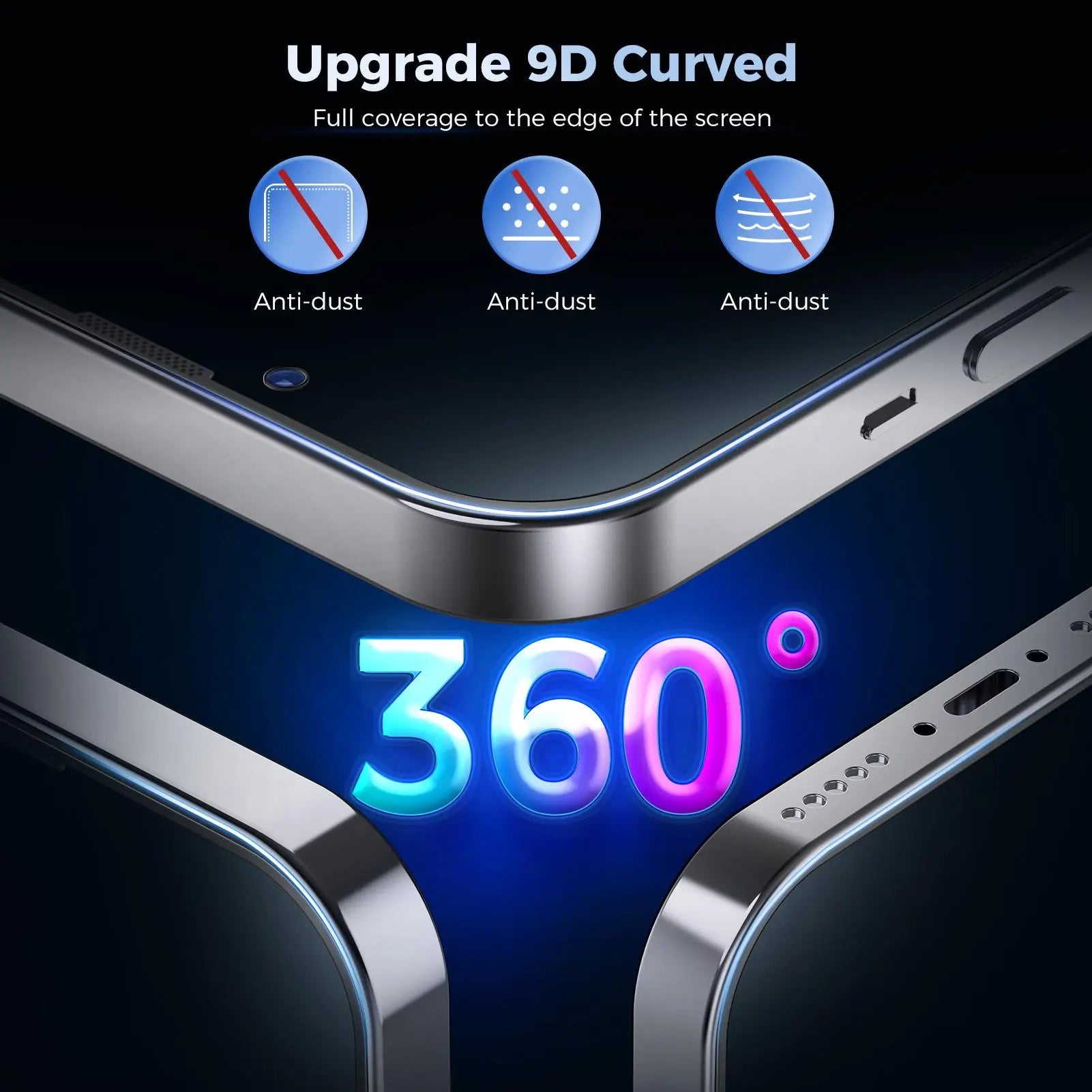 VANOTOM Privacy Screen Protector Tempered Glass, 2 Counts/Set,Perfect Fit for Iphone 17/16/15/14/13/12 Series -Convenient Phone Accessories,Father'S Day Gifts