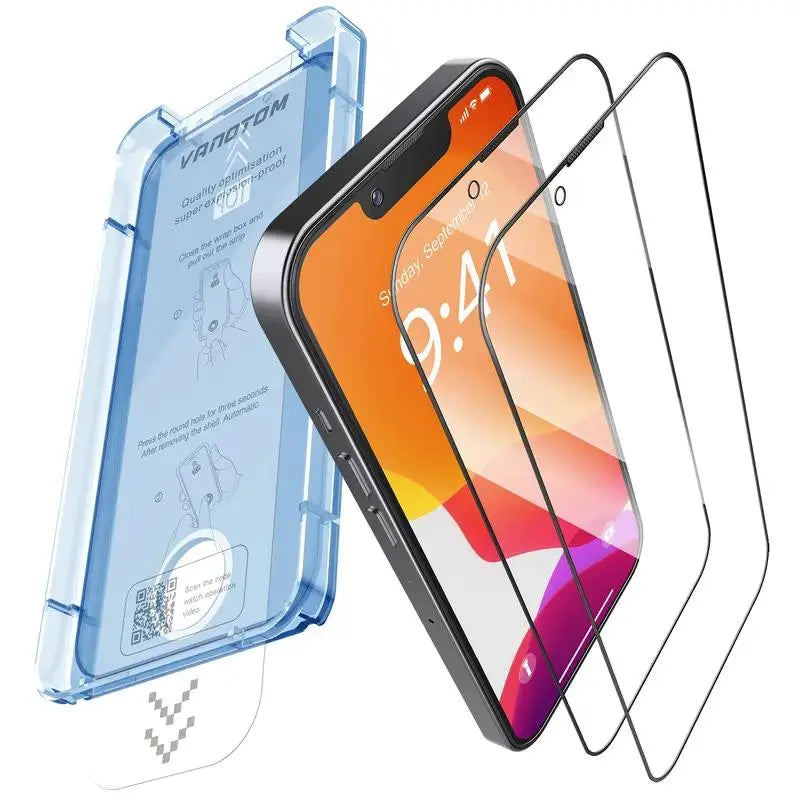 VANOTOM Privacy Screen Protector Tempered Glass, 2 Counts/Set,Perfect Fit for Iphone 17/16/15/14/13/12 Series -Convenient Phone Accessories,Father'S Day Gifts