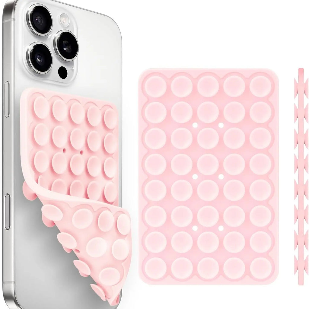 Silicone Suction Cup Phone Stand, Smartphone Adhesive Holder, Secure Phone Holder, Octobuddy Suction Phone Mount, Phone Suction Pad, Phone Grip, Cell Phone Mounts, Durable and Safe Design