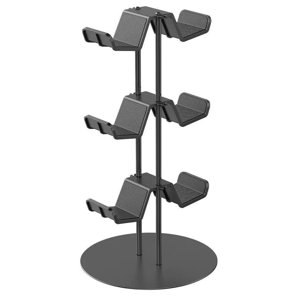 3-Layer Compact Game Controller Stand & Headphone Stand, Organize Storage Arrangement Stand for PS5 S4 Controller, Controller Holder Headset Stand Gaming Accessories