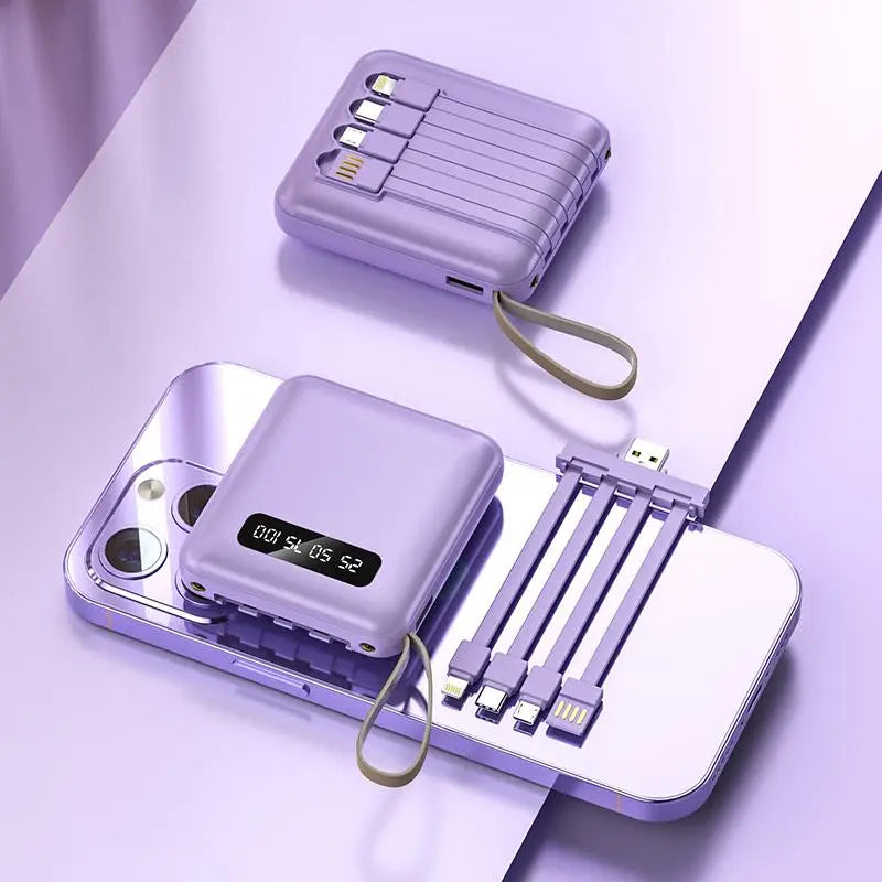 10000Mah Portable Power Bank, Rechargeable Travel Battery Pack, Multifunctional Mobile Power Bank with Digital Display for Android & Iphone Devices, Rechargeable Battery Packs Powerbank #GLOBAL PICKS