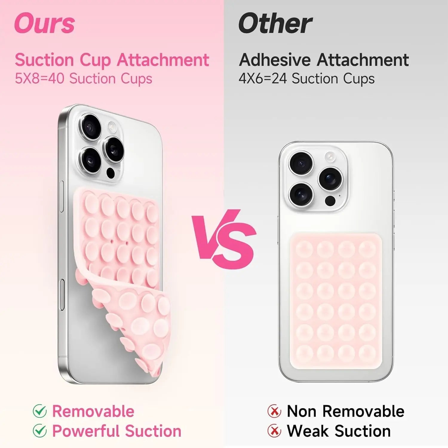 Silicone Suction Cup Phone Stand, Smartphone Adhesive Holder, Secure Phone Holder, Octobuddy Suction Phone Mount, Phone Suction Pad, Phone Grip, Cell Phone Mounts, Durable and Safe Design